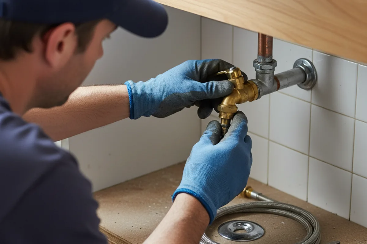 Shutoff valve and fitting work during Emergency Plumbing in Gerlach